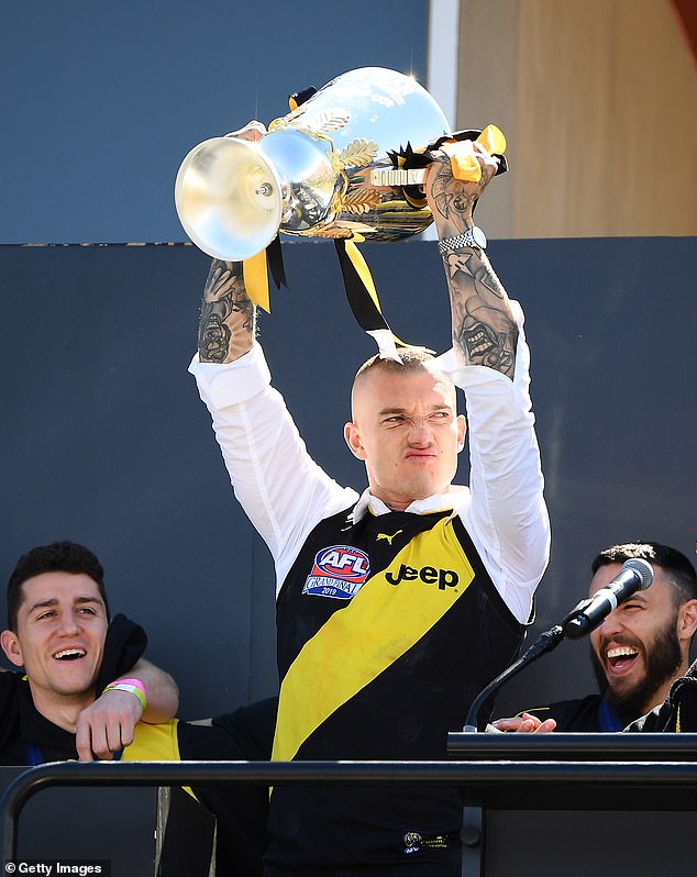 Martin became one of Richmond's greatest AFL players of all time with his three titles and the 2017 Brownlow Medal