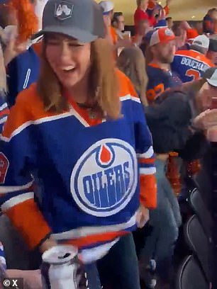 She joked that she's not in a position to give the Oilers motivational advice