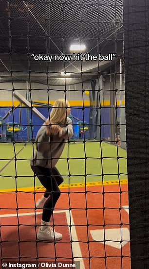 When it comes to baseball, she doesn't have the same talent