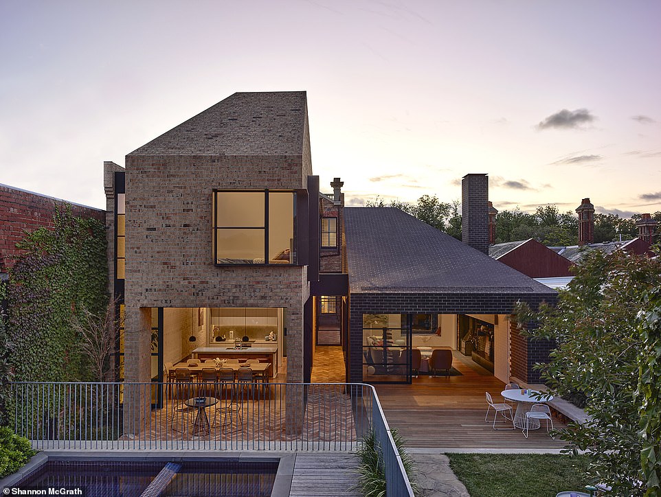 The spectacular home consists of three separate pavilions that flow together seamlessly to create a luxurious family home, all designed by renowned Melbourne architect Matt Gibson.