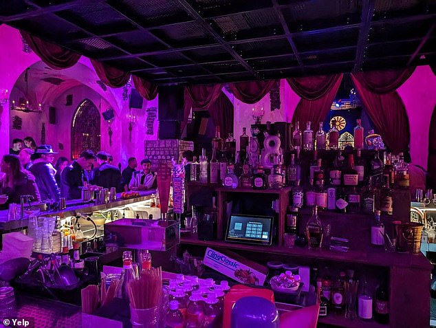 The General Hospital star had taken a job at the new extravagant Sinners y Santos nightclub, known for its live DJs and cathedral-themed decor, including large stained glass windows and spectacular views of the LA skyline.