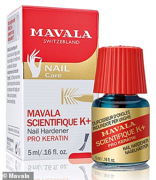 Mavala Scientifique K+ $32.95 is a nail hardener made without formaldehyde