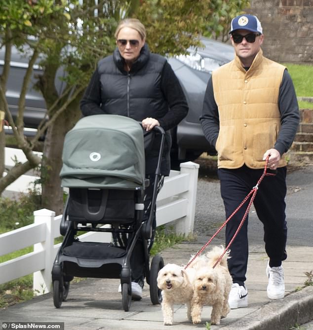 1718355760 330 Ant McPartlin enjoys a sunny dog walk with baby son