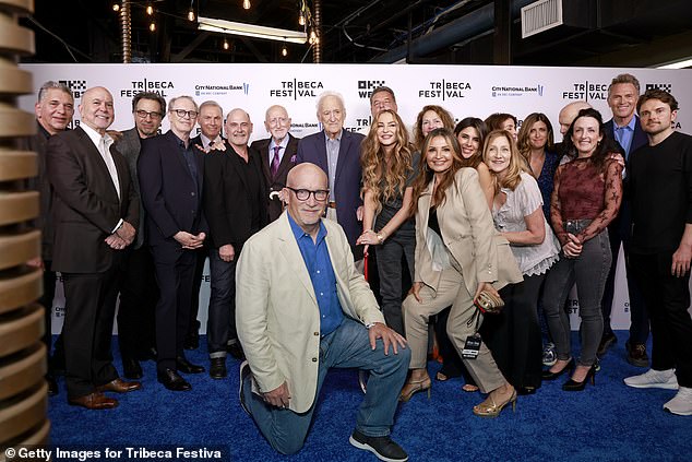 The cast reunites for a special event at the Tribeca Film Festival (LR Terrence Winter, Steve Buscemi, Al Sapienza, Matthew Weiner, Dominic Chianese, Alex Gibney, Jerry Adler, Drea de Matteo, Steve Schirripa, Jamie Lynn Sigler and Edie Falco)