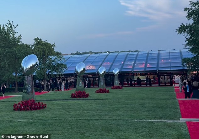 Gracie Hunt, the daughter of Chiefs owner Clark Hunt, gave fans an inside look at the event