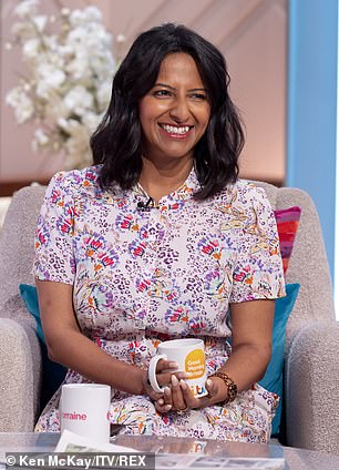 Ranvir has covered numerous times for Lorraine (pictured on the show in 2021)