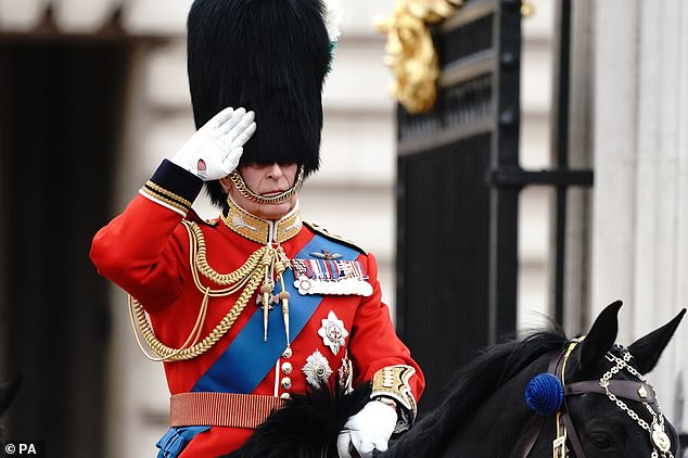 King Charles will depart from Buckingham Palace for Trooping the Color in 2023
