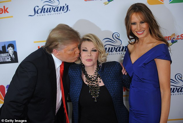 Donald Trump, Joan Rivers and Melania Trump are present "The celebrity student" season finale at the American Museum of Natural History on May 10, 2009 in New York City