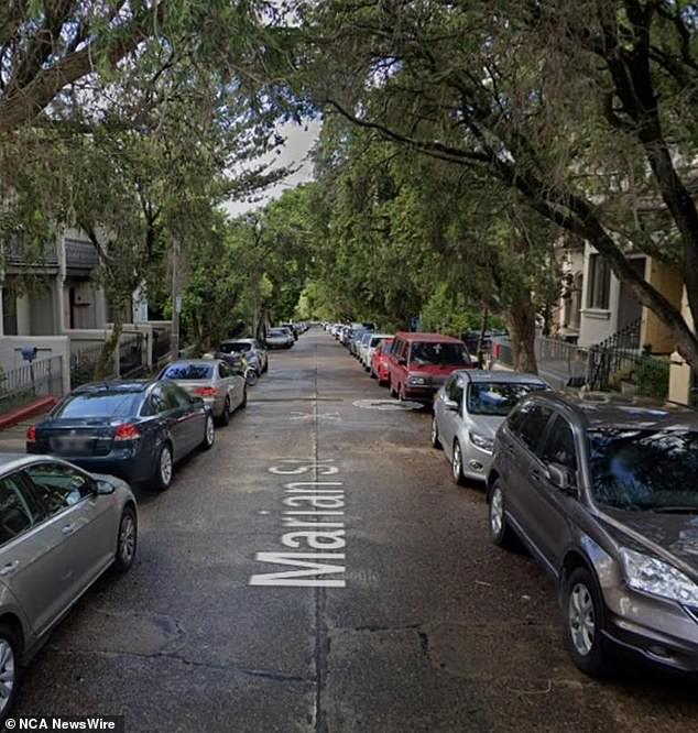 Marion St in Enmore, where the ranger was hit, is a very narrow street