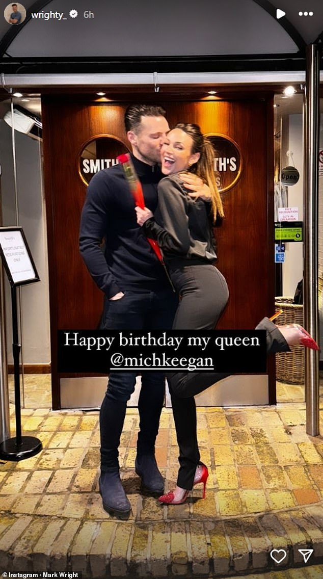 It comes just days after Mark shared a sweet birthday tribute to Michelle on Monday