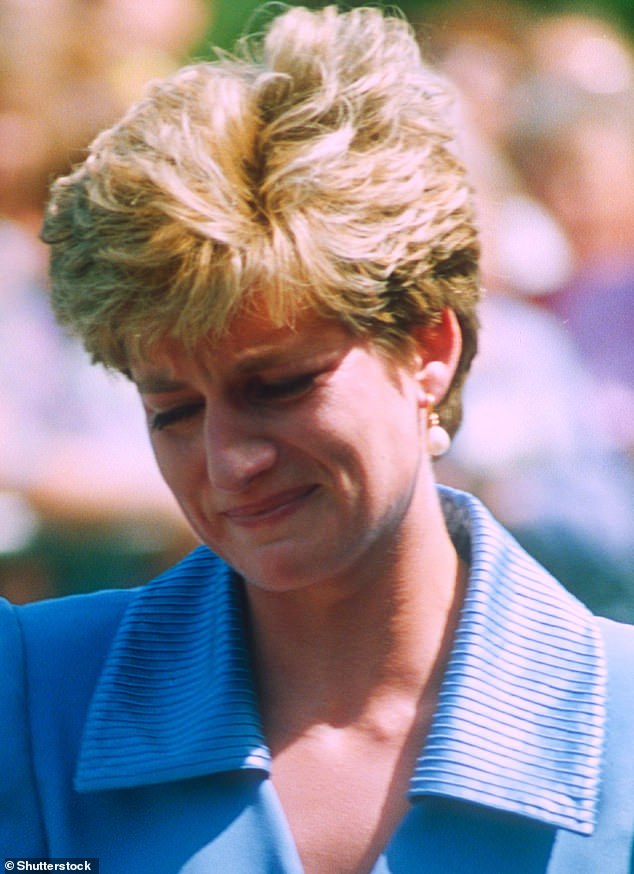 Princess Diana breaks down in tears during a visit to Liverpool's Ashworth Hospice in 1992