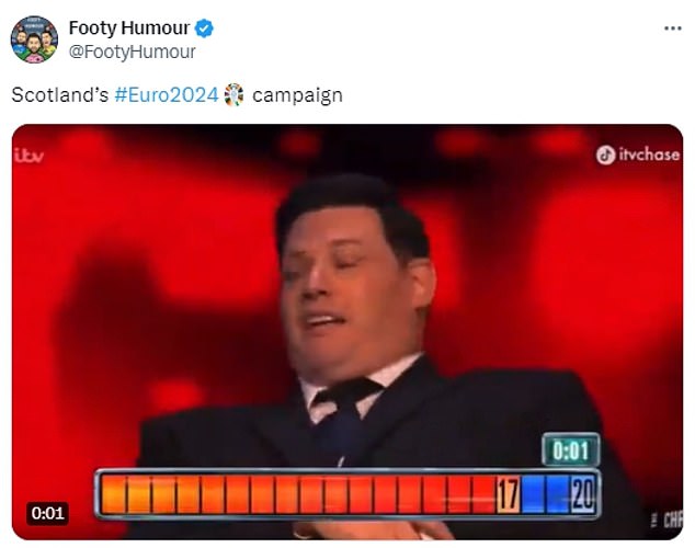 Another viral video from The Chase, featuring Mark Lebett, also resurfaced amid laughter
