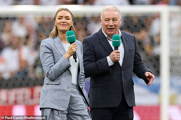 Ally McCoist, pictured with Laura Woods, summed up the atmosphere in the camp in Scotland