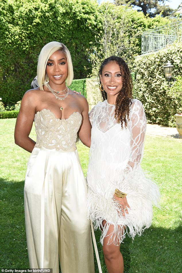 Kelly and Elaine Welteroth at Thursday brunch in Los Angeles