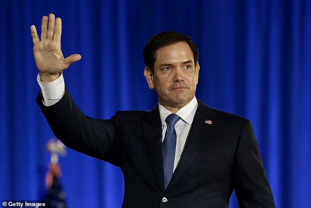 Senator Marco Rubio of Florida was the final speaker before Trump's appearance Friday evening.  He is a favorite among political donors to become Trump's vice president