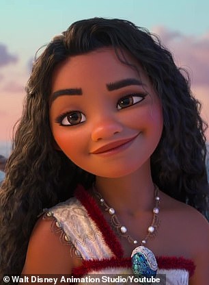 In the photo: Moana from the 2016 animated film