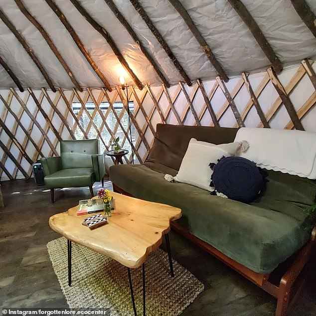 When completed, the yurt was twenty feet in diameter and weighed more than 500 pounds