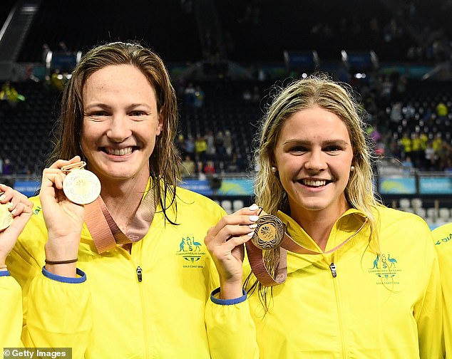 Jack credited Olympian Cate Campbell (left) with mentoring her through the tough times