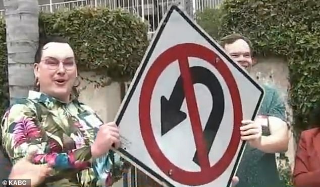 On Monday, city leaders were joined by local LGBTQ+ individuals as they removed the last few “No U-Turn” and “No Cruising” signs