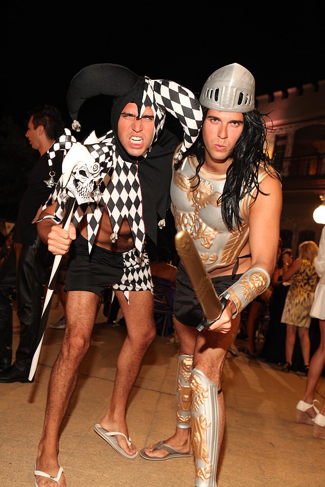 Alon and Oren Alexander at Sir Ivan's Medieval Madness Birthday Bash for model Mina Otsuka at his Hamptons Castle [on a separate occasion to the alleged rape]