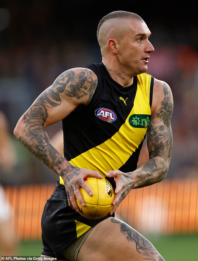 Richmond held Martin out for their final game against Adelaide to ensure he could celebrate the milestone at home with the fans