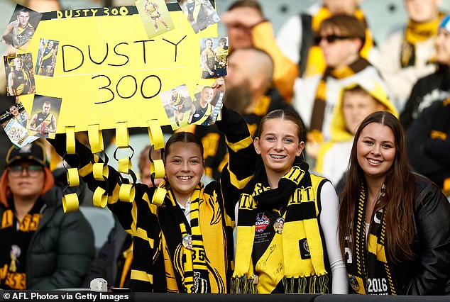 Fans, young and old, stormed the Punt Road Oval next to the MCG before heading down the concourse to the main attraction