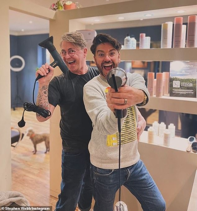Stephen and Daniel announced their split in April but revealed they are still on good terms, with the pair both running their hair salon together