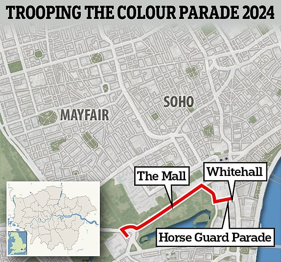 1718439904 54 Trooping the Colour LIVE Kate Middleton will make her first