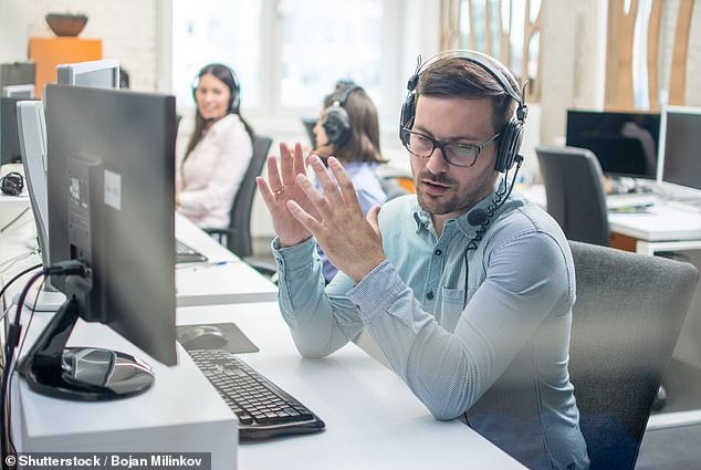 11 percent of call center employees also left work with a bad feeling, compared to 4 percent of employees in 2023