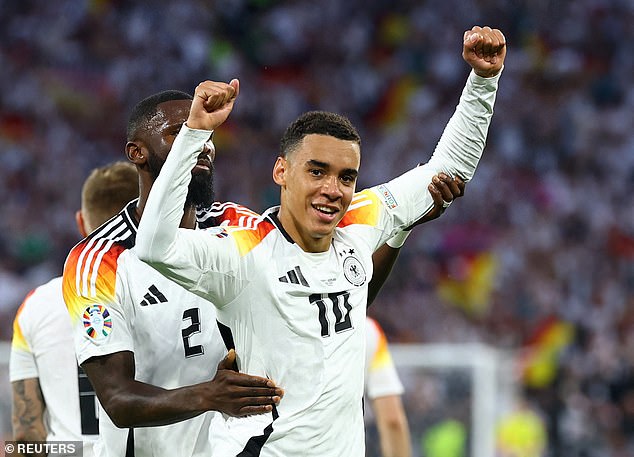 Jamal Musiala played a key role as Germany's dominance turned the clash into a rout