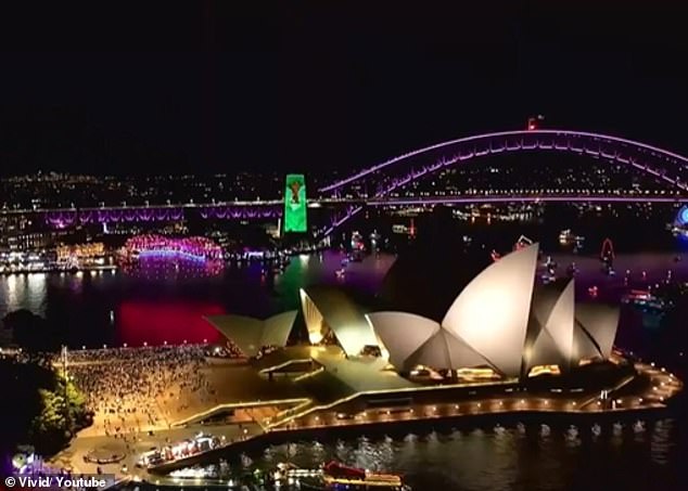 Sydney Harbor would host the drone show for Vivid's closing night