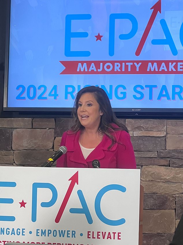 Rep. Elise Stefanik, R-N.Y., leads EPAC – an organization that supports female GOP candidates for Congress.  The group held an event near the Capitol on Tuesday spotlighting candidates like DeSpain