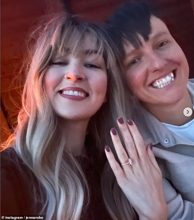 Taking to Instagram, Jenna proudly showed off her huge diamond ring after Zoe got down on one knee – and how the proposal almost didn't go to plan
