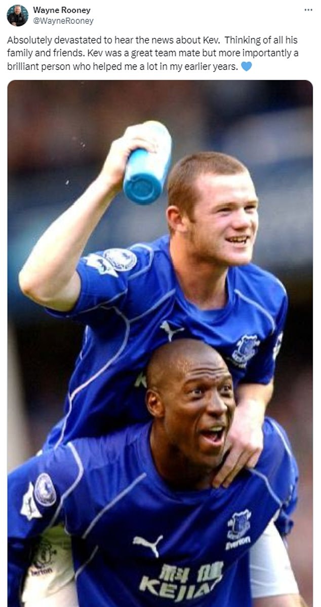 Wayne Rooney was among those to pay tribute to Kevin Campbell after his death