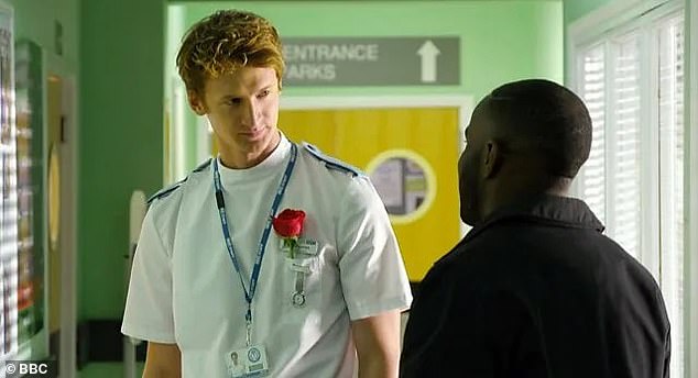 Robin, 35, is no stranger to British soaps having appeared over the years in Holby City and Doctors (pictured in 2018)