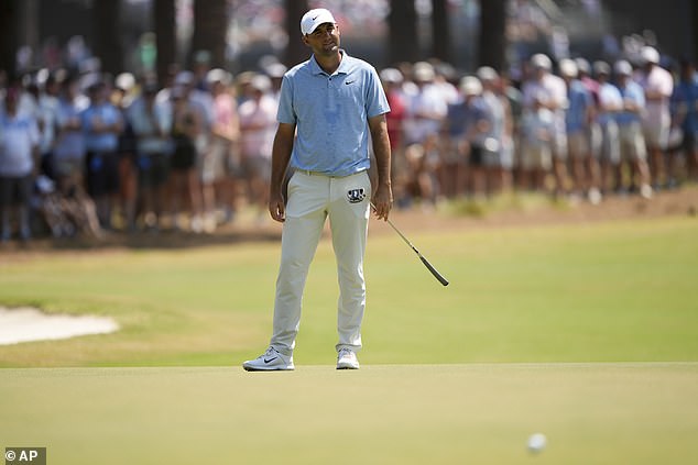 The world No. 1's emotions boiled over as he struggled on the greens around Pinehurst No. 2