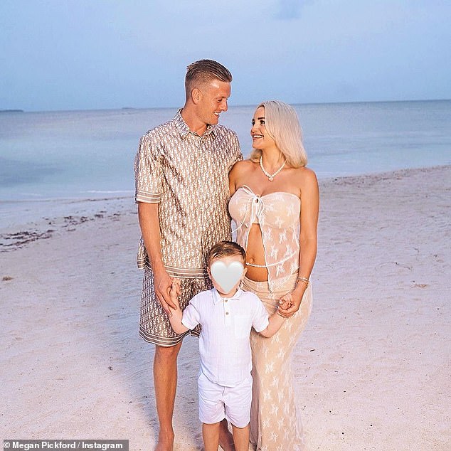 The couple, who married in March 2020, are also parents to son Arlo (pictured) and Ostara Haze, whom they welcomed last September