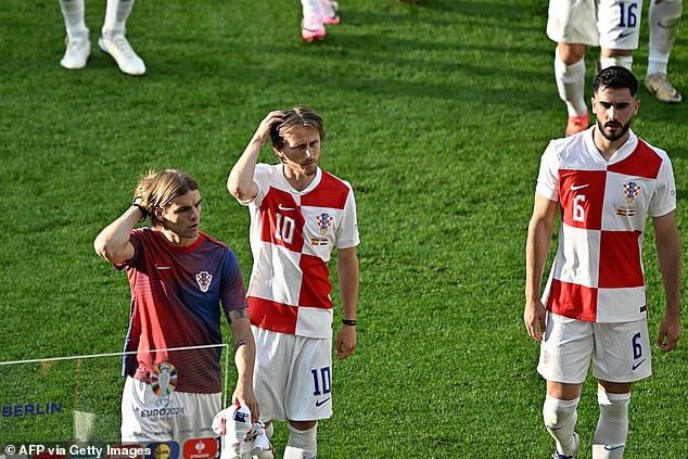 Luka Modric (middle) and Co will have to dust themselves off for their match against Italy