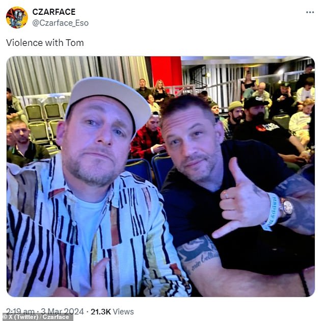 Earlier this year, Czarface himself tweeted a photo with Tom on their official account