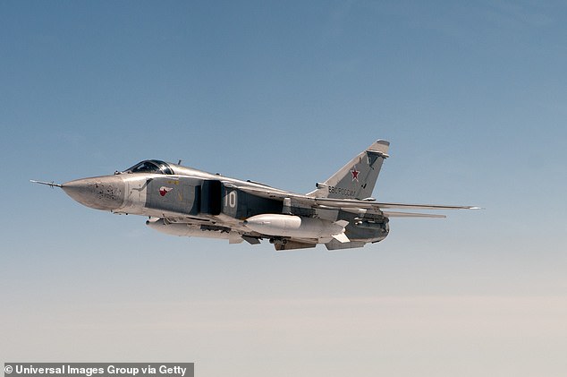 A Russian SU-24 aircraft invaded Swedish airspace over the strategic Baltic island of Gotland on Friday, prompting the Swedish Air Force to deploy its fighter jets (file photo)