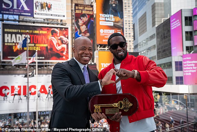 Sean Diddy Combs has returned the key to New York City that was presented to him last year by Mayor Eric Adams