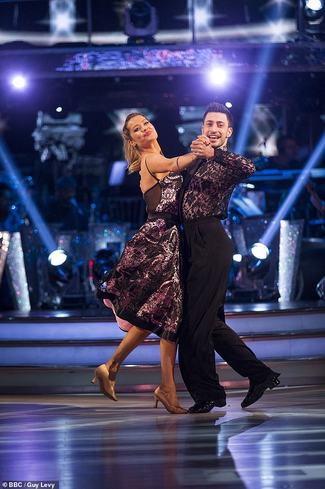 The Sicilian dancer is accused of 'threatening and insulting behaviour' while working with celebrity contestants on the show (pictured with Laura Whitmore in 2016)
