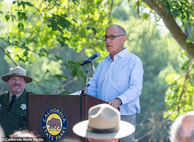 “This is a place to experience the world at home,” said California State Parks Director Armando Quintero, pictured at the opening ceremony Wednesday