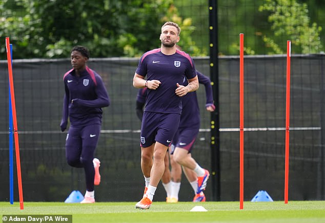 The England boss provided a positive update on Luke Shaw's fitness following his return to training