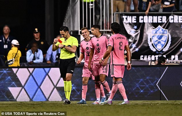 Inter Miami received two red cards in Philadelphia, but still walked away with all three points