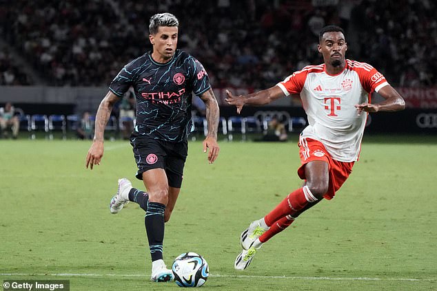 Cancelo played for Man City during their pre-season tour of Japan and South Korea last summer