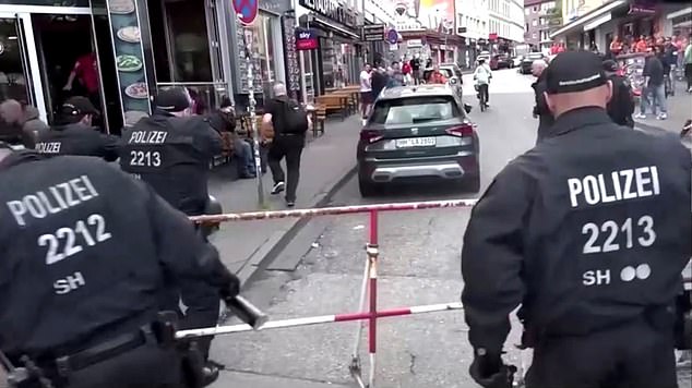 Dramatic Moment Armed German Police Close In On Axeman Near Euro 2024 ...