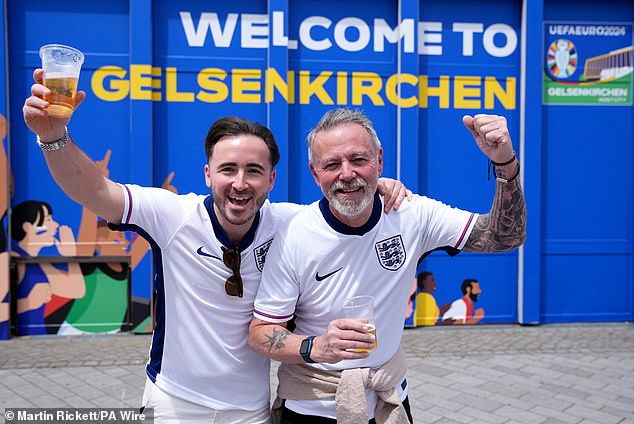 Supporters had a great time ahead of the first match for Gareth Southgate's side