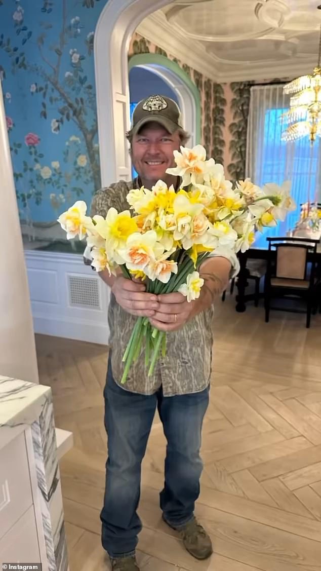 The 54-year-old mother of three shared a separate Instagram slideshow dedicated to her second husband Blake Shelton, who is enjoying stepfatherhood despite never welcoming any of his own husbands: “And a very Happy Father's Day to @blakeshelton!  We love [you] so much!'