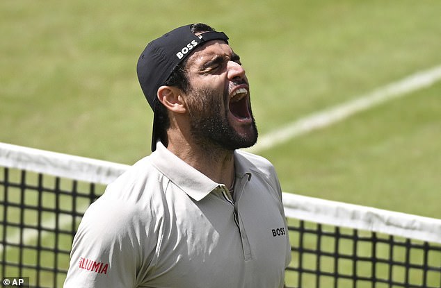 Two-time winner Berrettini took the first set against the young Brit before breaking away in the final in Stuttgart